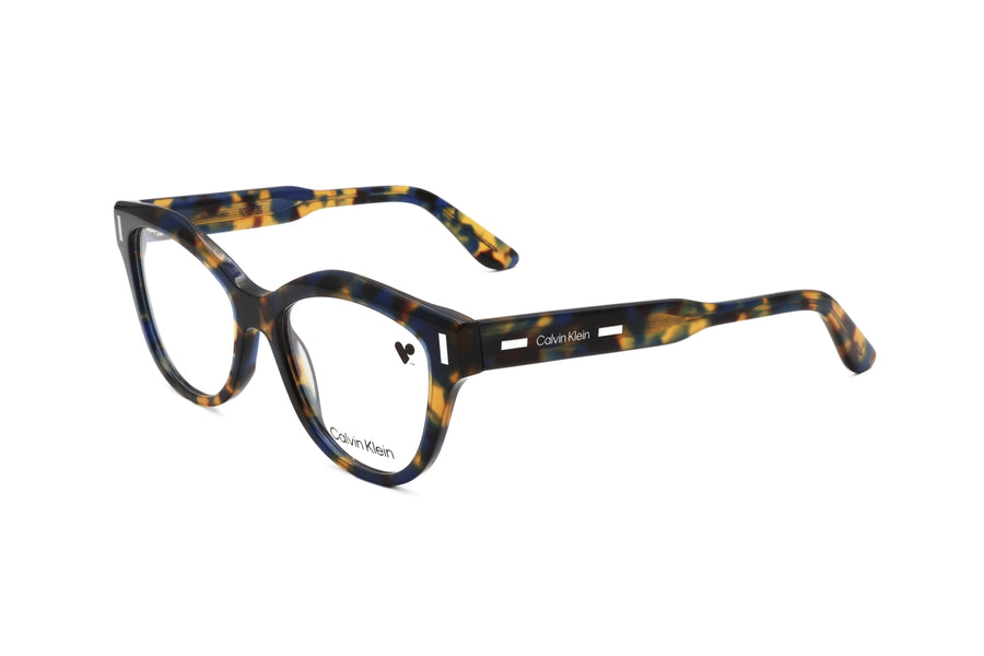 Preloved - Calvin Klein Womens 53mm Blue Havana Eyeglasses Ck23541-460-53 One Color