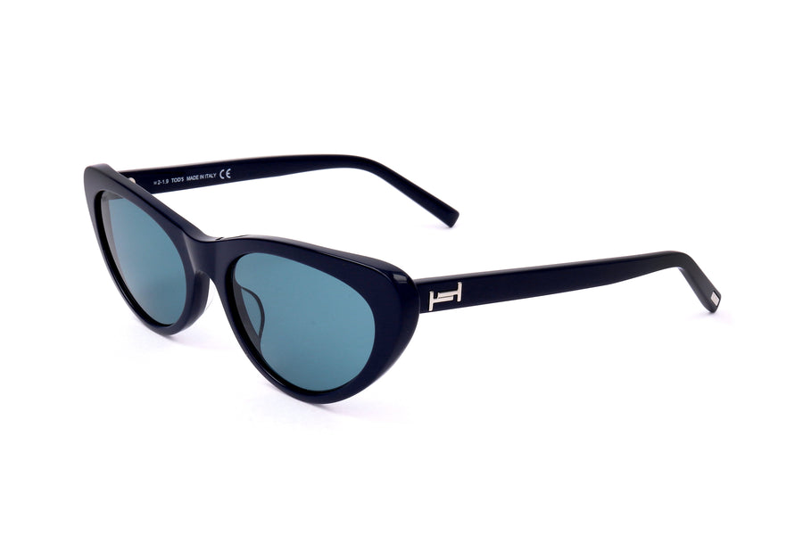 Preloved - Tods Womens 56mm Shiny Blue Sunglasses To0266-90n-56 One Color