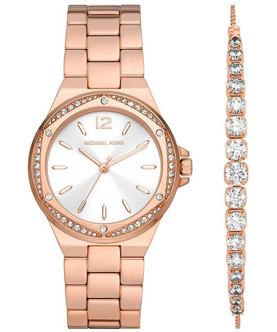 Preloved - Michael Kors Womens Lennox 37mm Quartz Watch Mk1053set One Color Watches