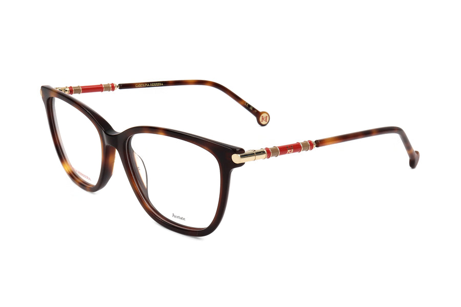 Preloved - Carolina Herrera Womens 55mm Havana Eyeglasses Ch0027-05l-55 One Color