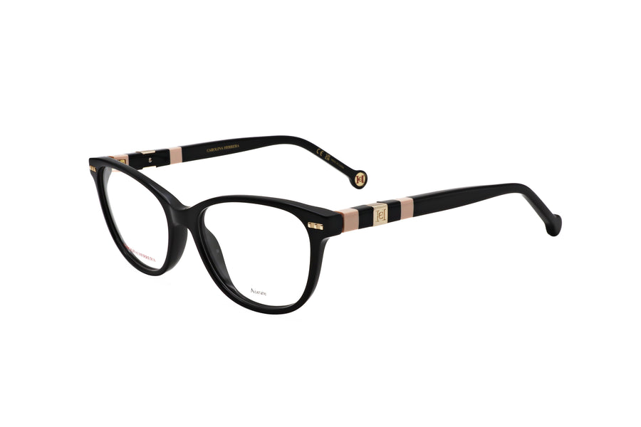 Preloved - Carolina Herrera Womens 53mm Black Pink Eyeglasses Ch0048-3h2-53 One Color