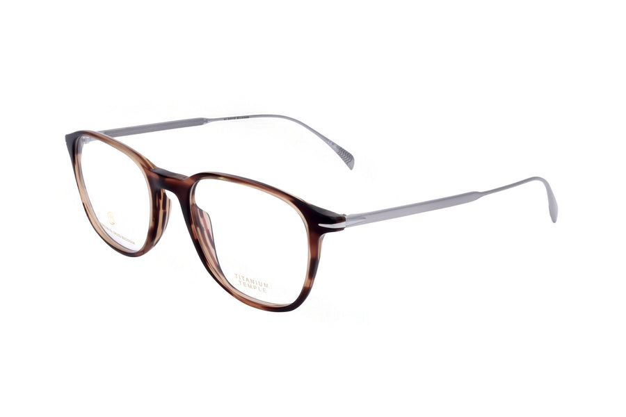 Preloved - David Beckham Mens 51mm Brown Horn Ruthenium Eyeglasses Db1148-6c5-51 One Color