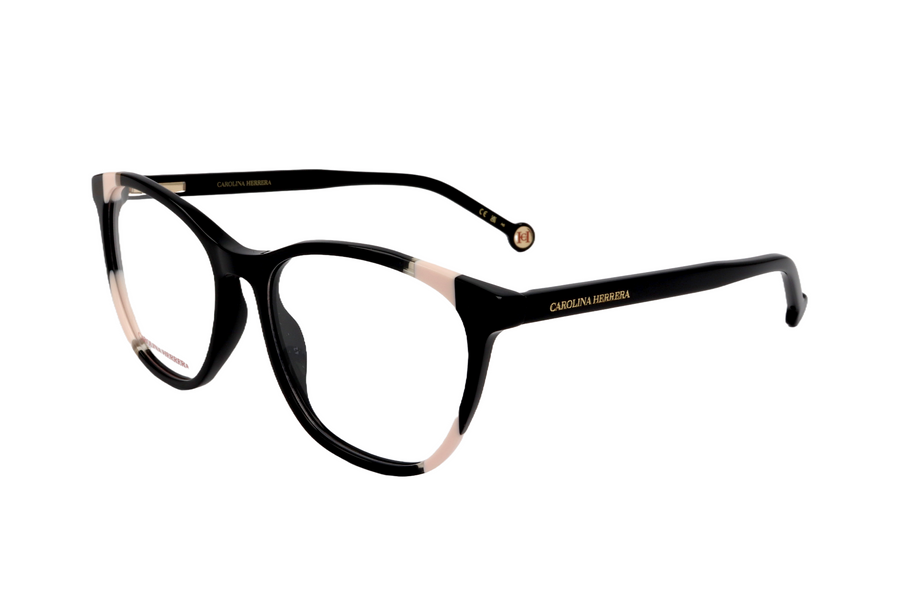 Preloved - Carolina Herrera Womens 54mm Black Nude Eyeglasses Her0123-Kdx-54 One Color