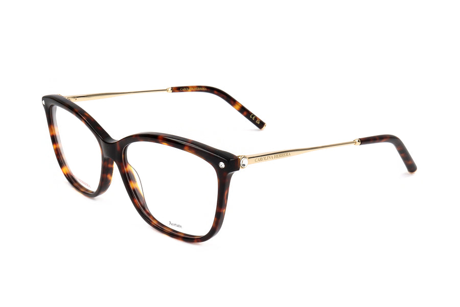 Preloved - Carolina Herrera Womens 56mm Havana Eyeglasses Her0154-086-56 One Color