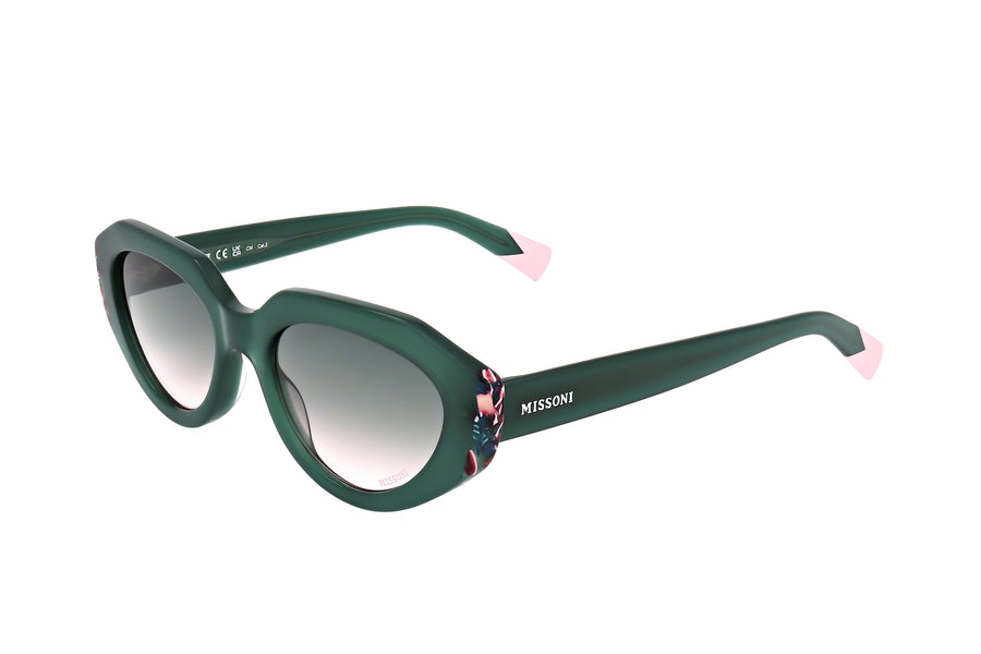 Preloved - Missoni Womens 53mm Green Pink Sunglasses Mis0131-S-Iwb-53 One Color