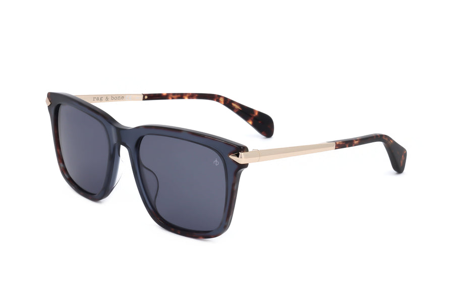 Preloved - Rag & Bone Mens 53mm Blue Havana Sunglasses Rnb5044-S-Jbw-53 One Color