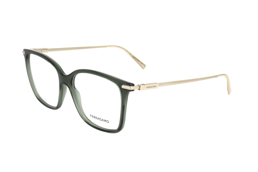 Preloved - Ferragamo Womens 53mm Green Eyeglasses Sf2992-320-53 One Color