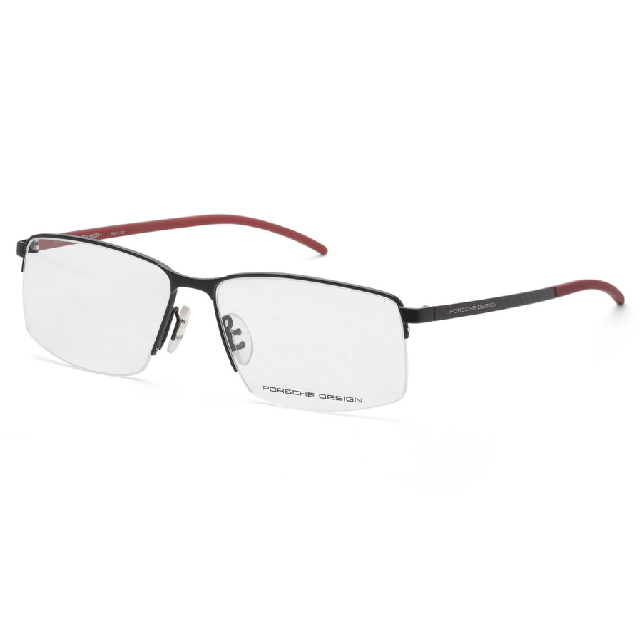 Preloved - Porsche Design Mens 58mm Black And Red Eyeglasses P8347-58a One Color