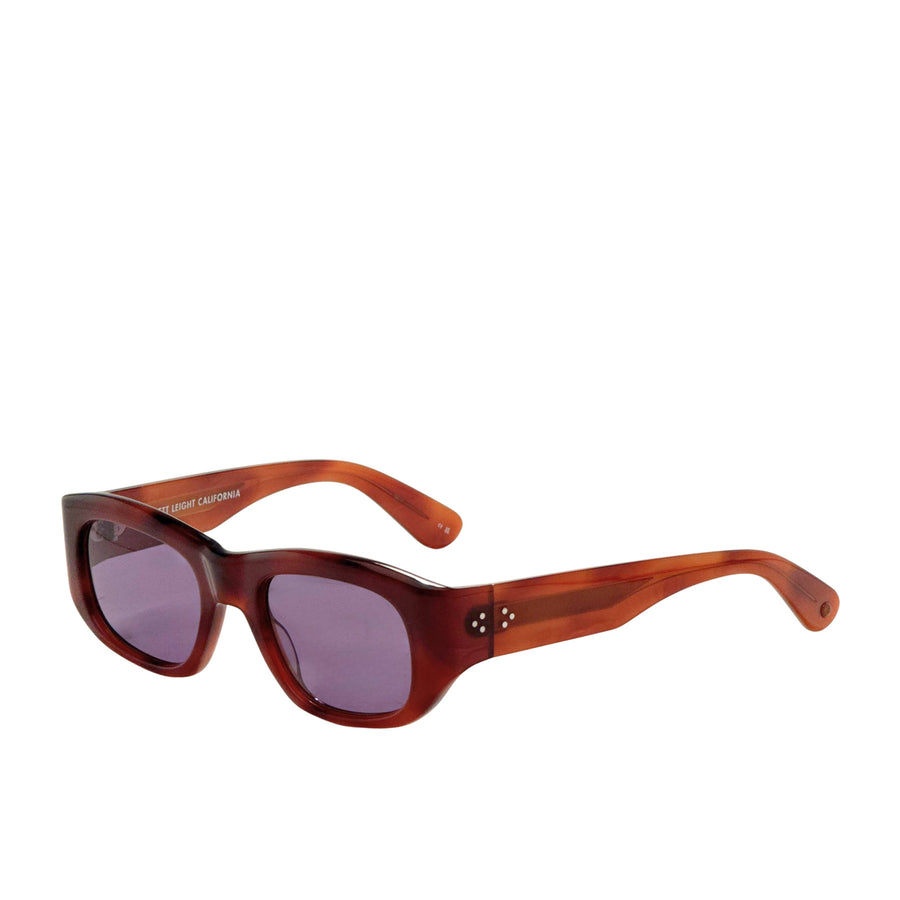 Preloved - Garrett Leight Womens Laguna 50mm Vintage Burnt Tortoise Sunglasses 2140 One Color
