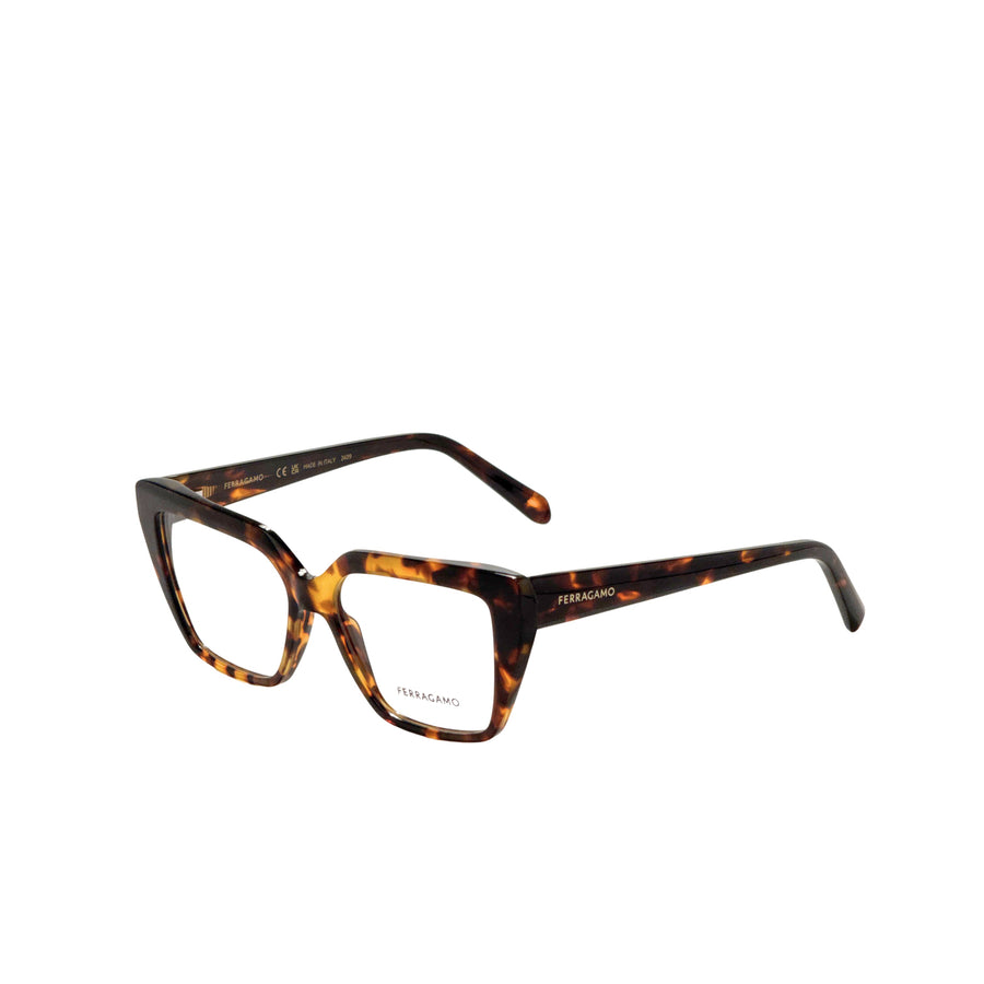 Preloved - Ferragamo Unisex 53mm Dark Havana Eyeglasses Sf2971-242-53 One Color