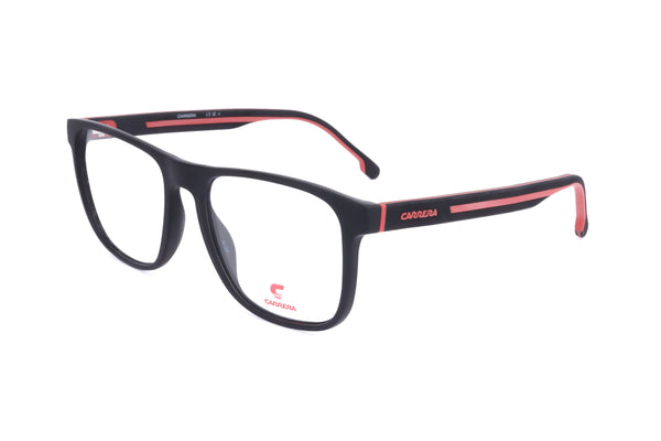 Preloved - Carrera Mens 55 Mm Matte Black Red Eyeglasses Carrera8892-Blx-55 One Color