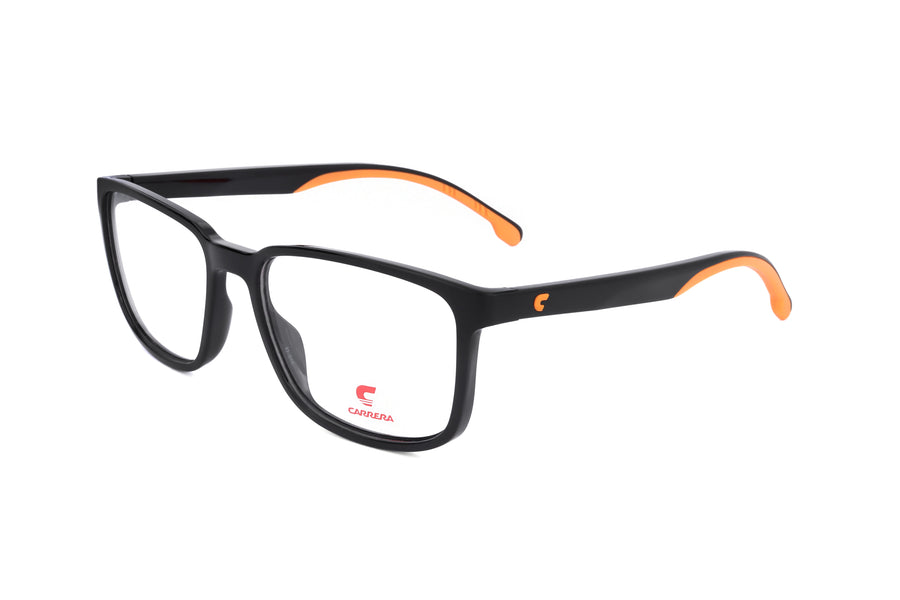 Preloved - Carrera Mens 55 Mm Black Orange Eyeglasses Carrera8894-8lz-55 One Color