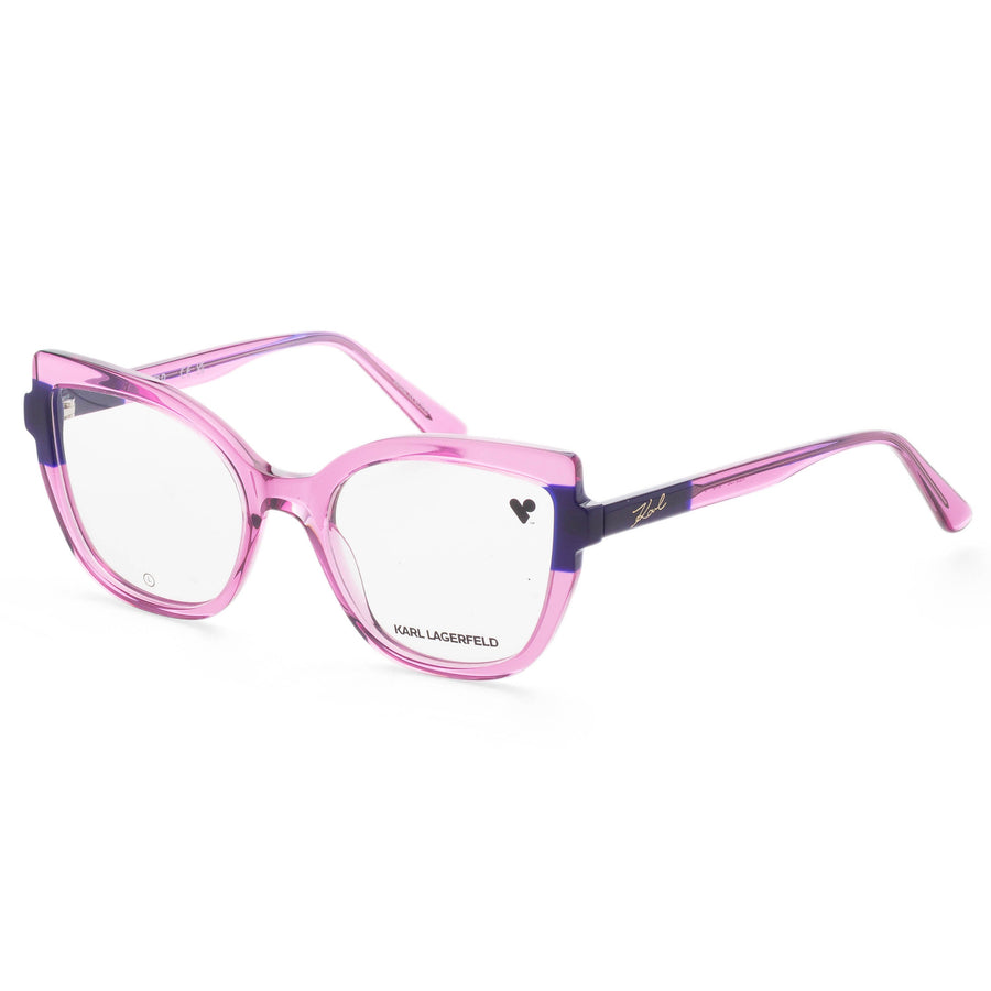 Preloved - Karl Lagerfeld Womens 54mm Transparent Pink Blue Eyeglasses Kl6132-613 One Color