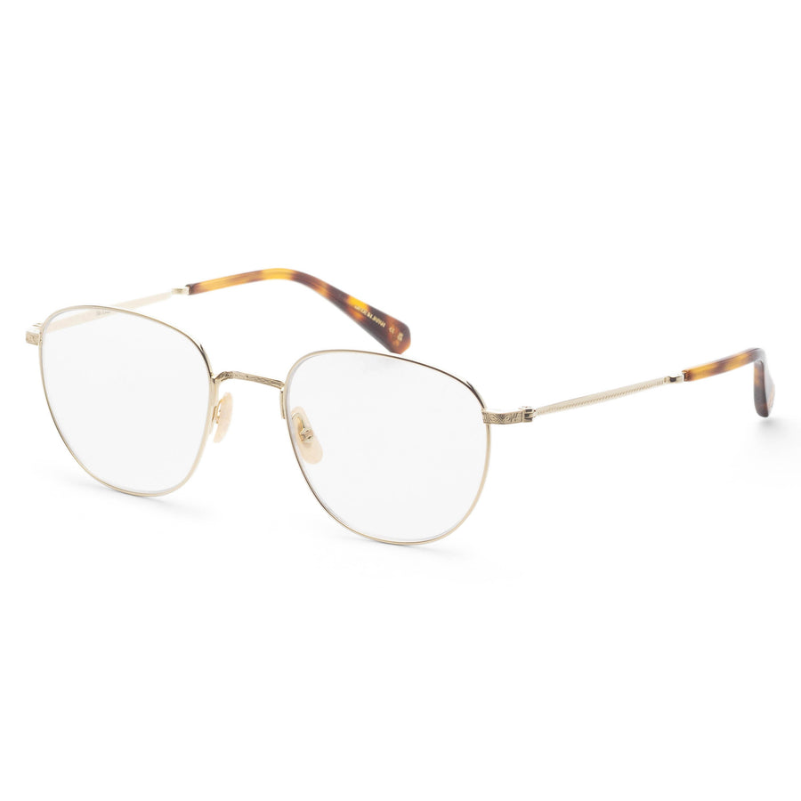 Preloved - Garrett Leight Unisex Griffith Iii C 51mm White Gold Tortoise Eyeglasses Ml3035 One Color