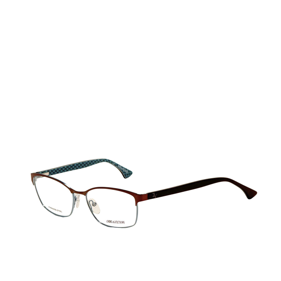 Preloved - Zadig & Voltaire Womens 55mm Brown Blue Eyeglasses Vzv022550666 One Color