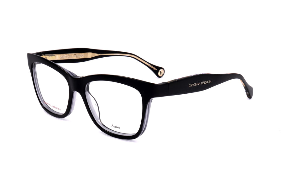 Preloved - Carolina Herrera Womens 52mm Black Grey Eyeglasses Ch0016-08a-52 One Color