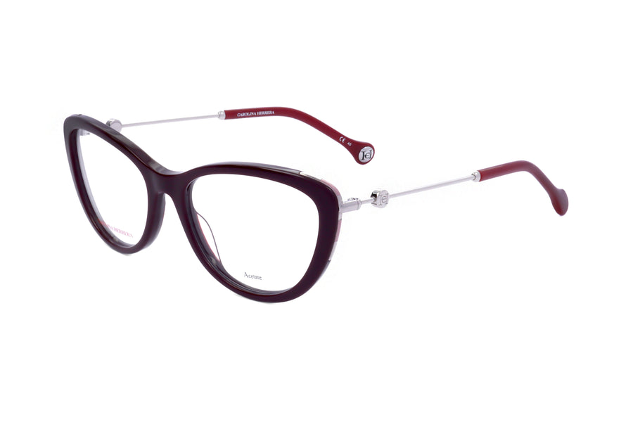 Preloved - Carolina Herrera Womens 54mm Burgundy Eyeglasses Ch0021-Lhf-54 One Color