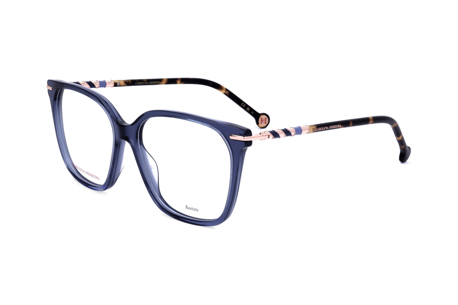 Preloved - Carolina Herrera Womens 54mm Blue Havana Eyeglasses Her0094-Jbw-54 One Color