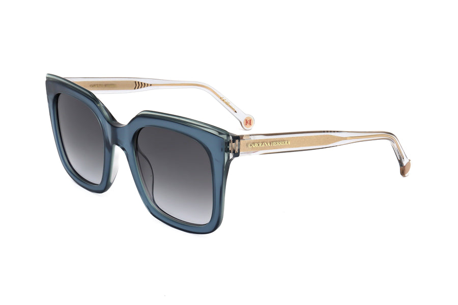 Preloved - Carolina Herrera Womens 51 Mm Blue Grey Sunglasses Her0249-G-S-Xw0-51 One Color