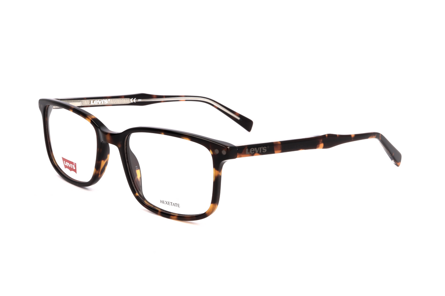 Preloved - Levis Mens 54 Mm Havana Eyeglasses Lv5019-086-54 One Color
