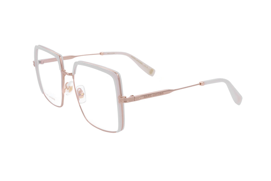 Preloved - Marc Jacobs Womens 54 Mm Gold Ivory Eyeglasses Mj1067-0y3r-16 One Color