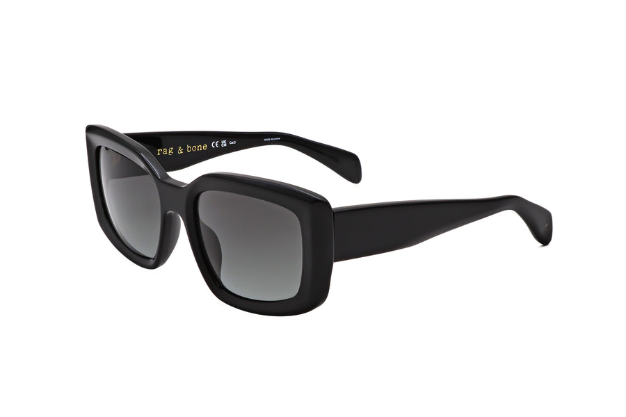 Preloved - Rag & Bone Womens 54mm Black Sunglasses Rnb1076-S-807-54 One Color