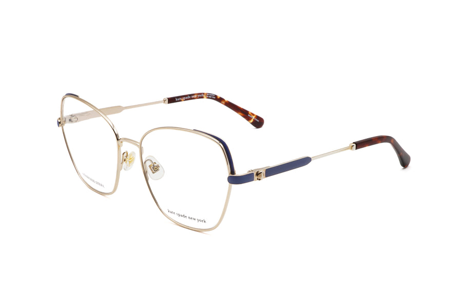 Preloved - Kate Spade Womens 54mm Gold Blue Eyeglasses Zeena-G-Lks-54 One Color