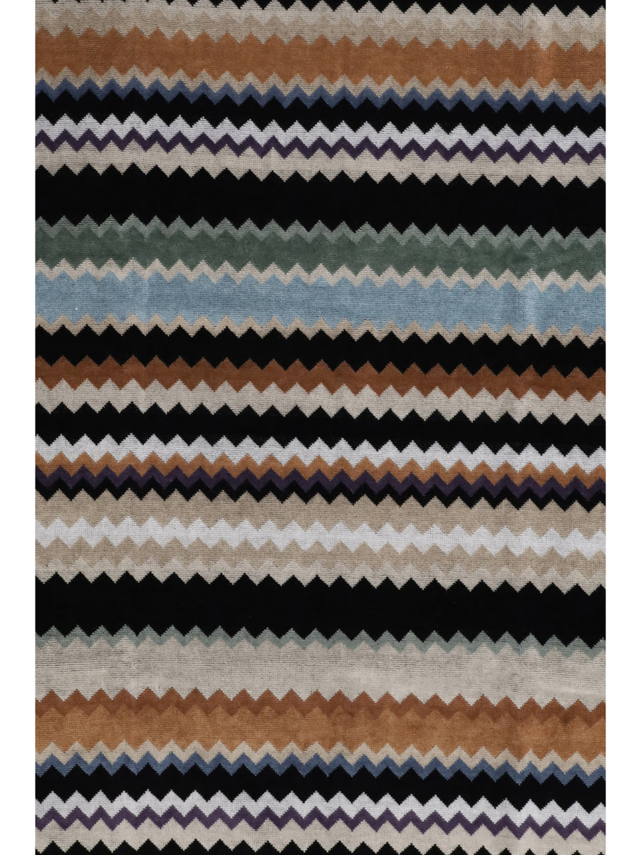 Towel Zigzag Beige-Multicolour Beige/multicolour Cotton Cushions