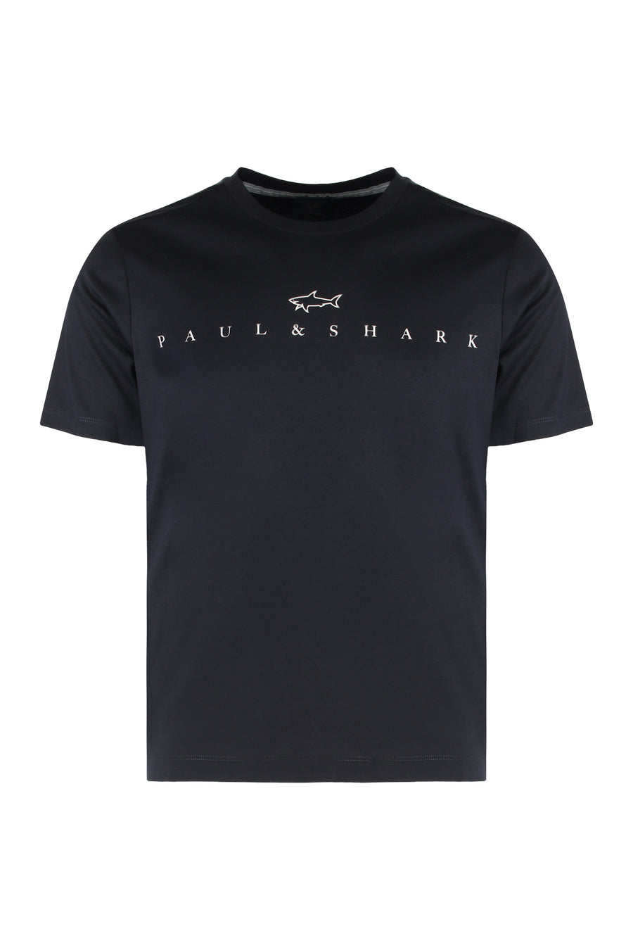 Cotton Jersey T-Shirt With Logo Blue T-shirts