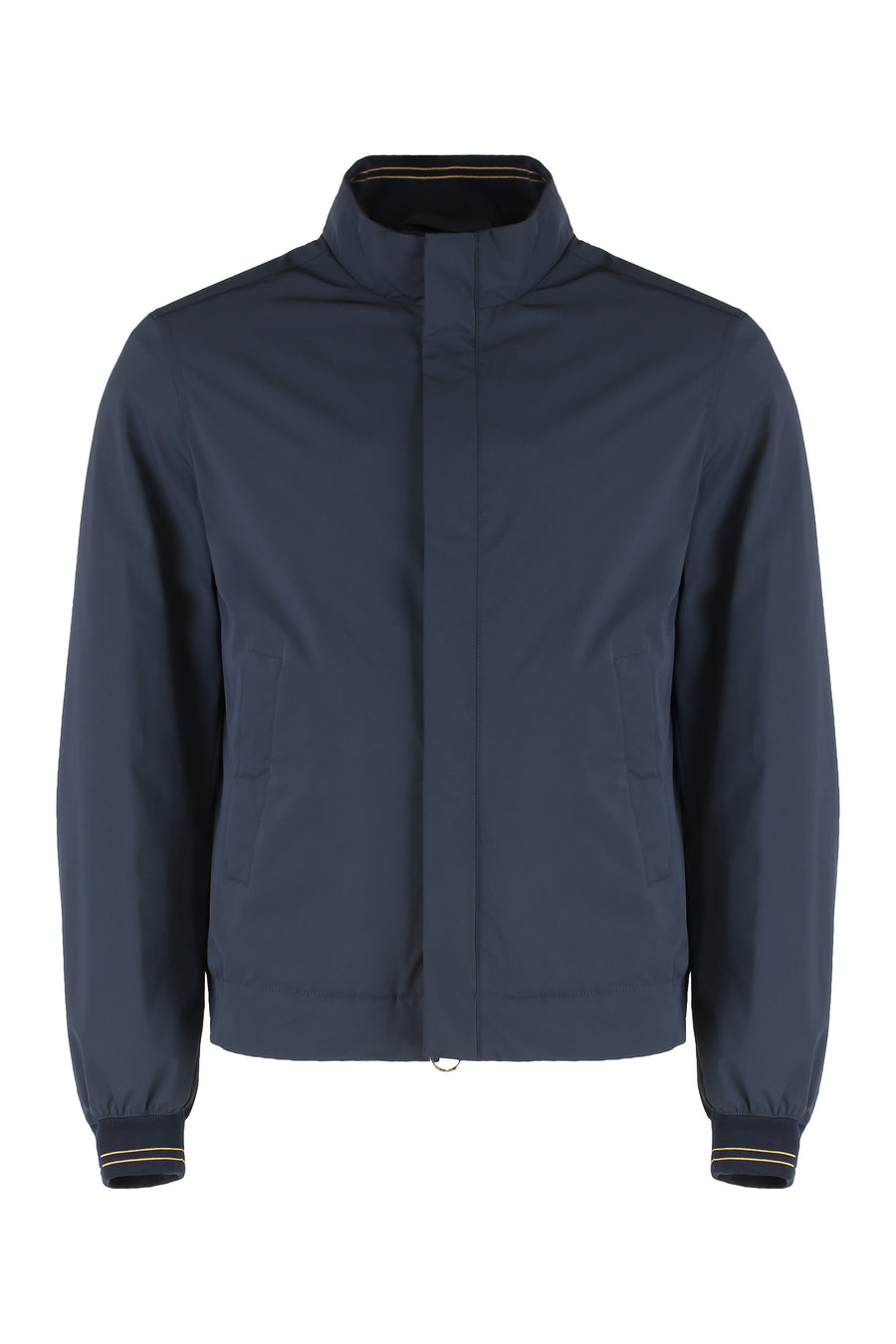 Technical Fabric Waterproof Jacket Blue Shell: Polyester Raincoats