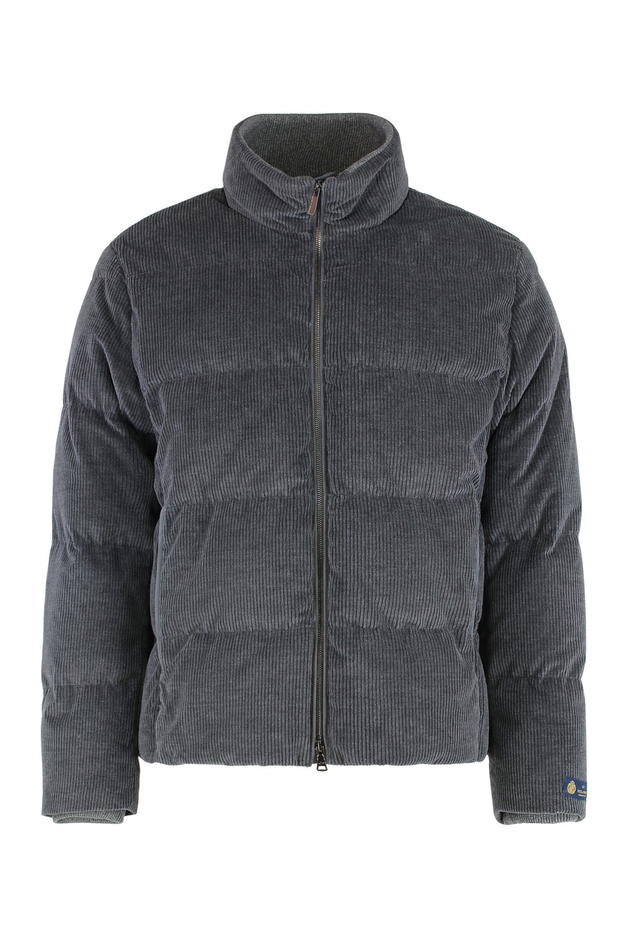 Ultralight Down Jacket Cashmere And Cotton Grey Padded &