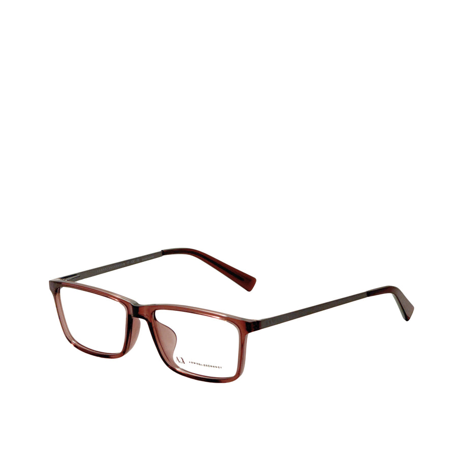 Preloved - Armani Exchange Mens 55mm Shiny Transparent Brown Eyeglasses Ax3027f-8011-55 One Color