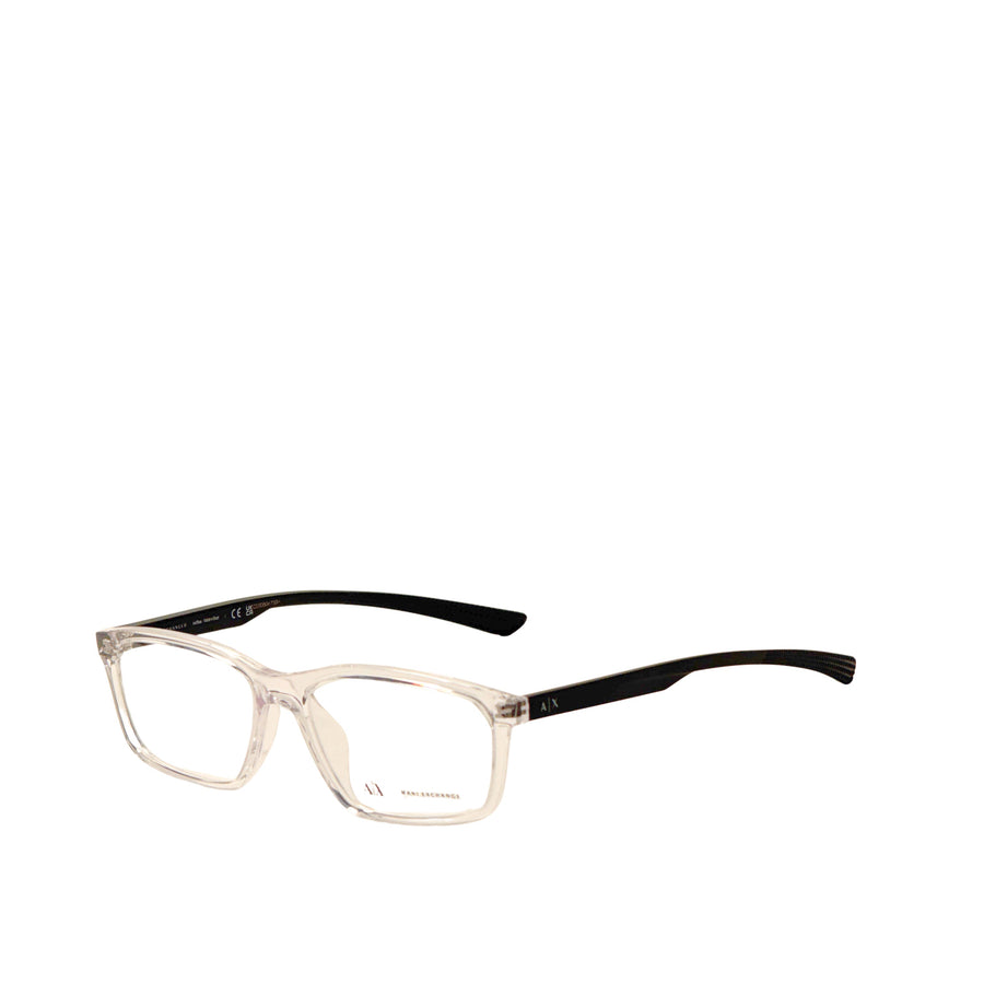 Preloved - Armani Exchange Mens 56mm Shiny Crystal Eyeglasses Ax3108u-8333-56 One Color