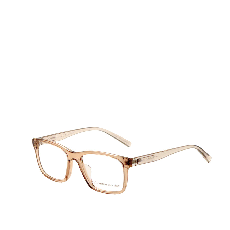Preloved - Armani Exchange Mens 55mm Shiny Transparent Brown Eyeglasses Ax3114f-8344-55 One Color