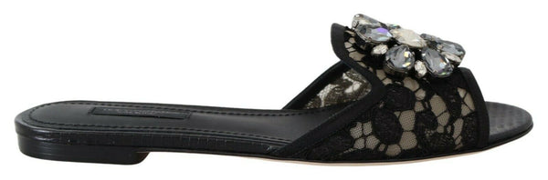 Dolce & Gabbana 59% Viscose slide in black