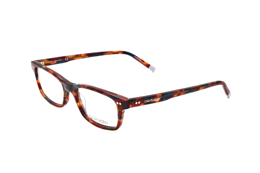 Preloved - Calvin Klein Unisex 51 Mm Striped Burnt Blue Eyeglasses Ck5989-242-51 One Color