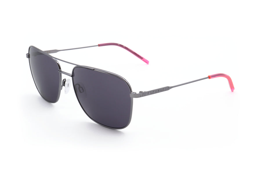 Preloved - Dkny Unisex 58 Mm Gunmetal Neon Pink Sunglasses Dk113s-033-58 One Color