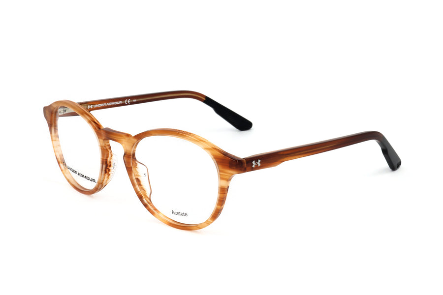Preloved - Under Armour Mens 50 Mm Brown Horn Eyeglasses Ua5017-G-Ex4-50 One Color