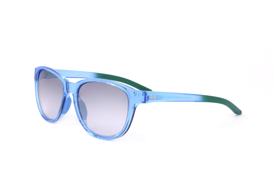 Preloved - Under Armour Womens 57 Mm Transparent Blue Sunglasses Ua0014-G-S-Mvu-57 One Color