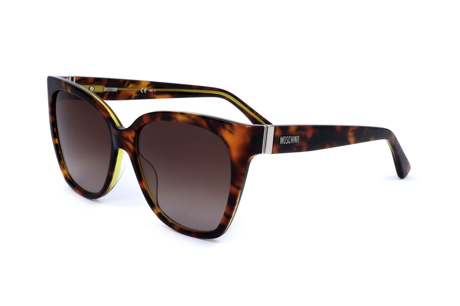 Preloved - Moschino Womens 55 Mm Havana Sunglasses Mos066-S-Jv-55 One Color
