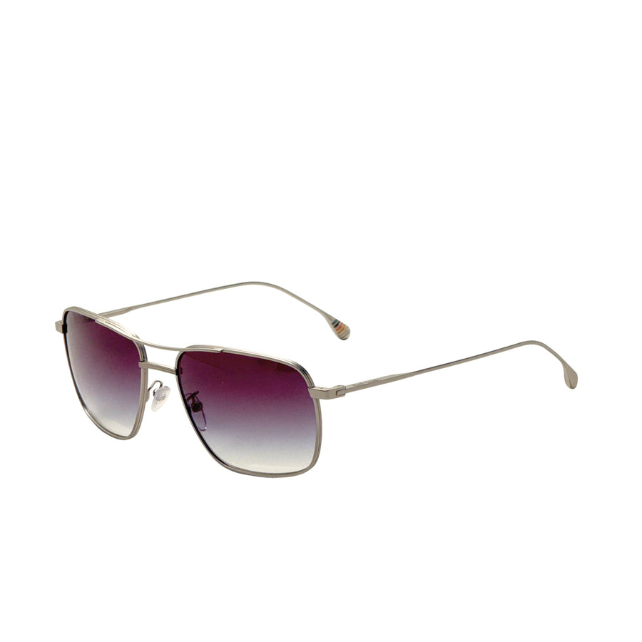 Preloved - Paul Smith Mens Foster 58mm Matte Silver Sunglasses Pssn07958-001-58 One Color
