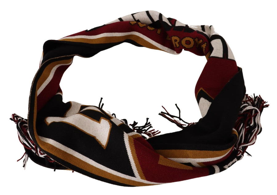 Dolce & Gabbana 95% Virgin Wool 5% Cashmire scarf in multicolor
