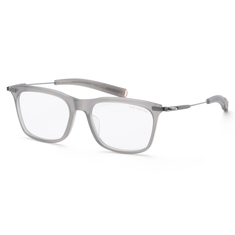Preloved - Dita Mens Lancier 54mm Satin Crystal Grey Silver Antique Eyeglasses Dlx405-54-03-Z One Color