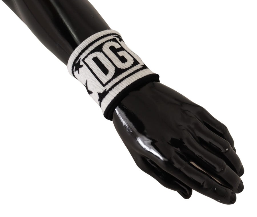 Dolce & Gabbana 100% Virgin Wool wristband in black