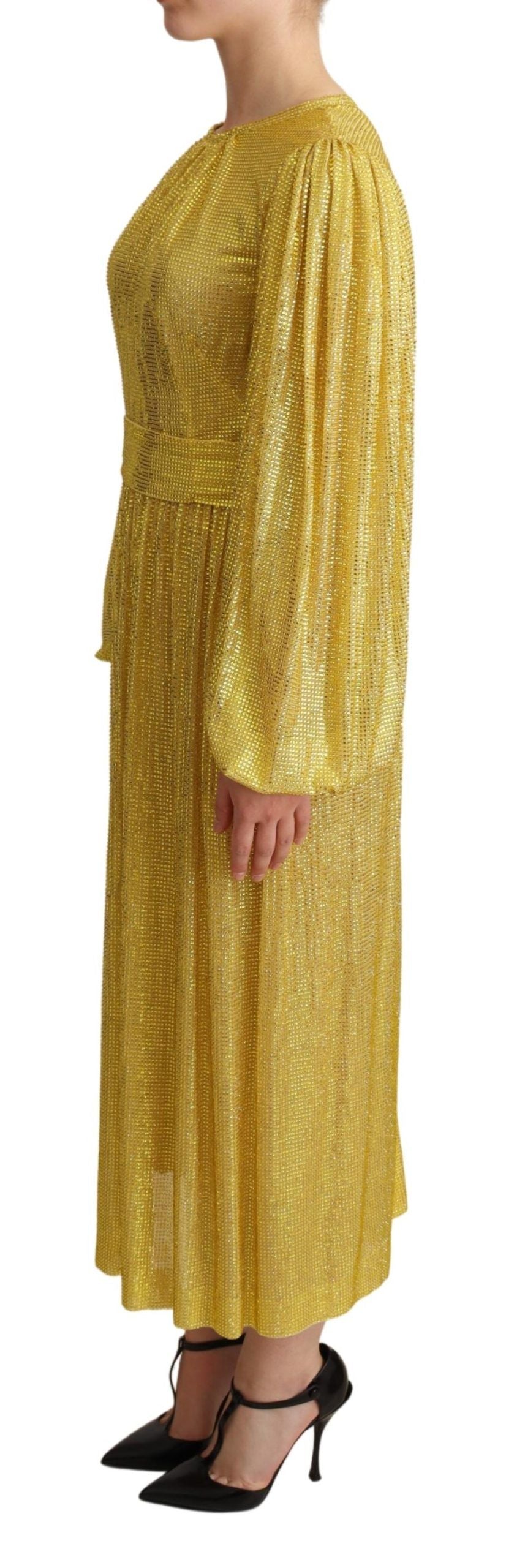 Dolce & Gabbana 46% Cotton dress in yellow