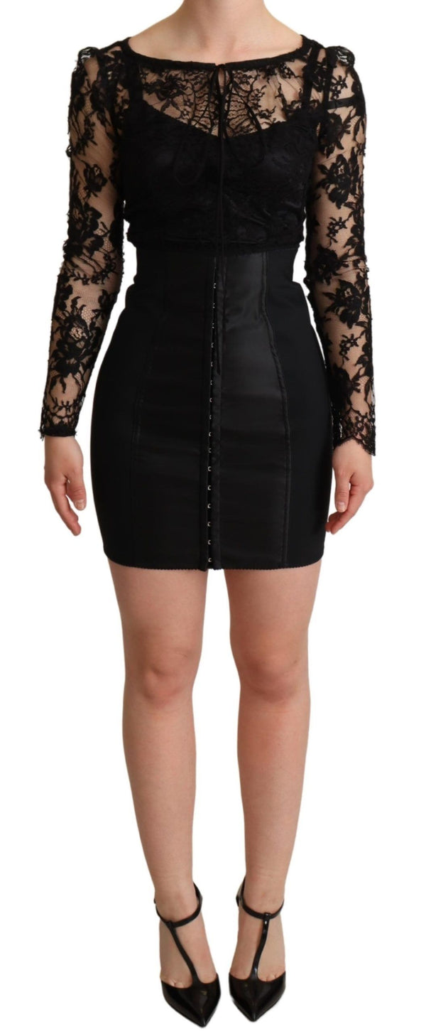 Dolce & Gabbana 52% Nylon dress in black