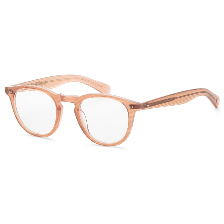 Preloved - Garrett Leight Womens Glco X Saravia 46mm Pink Stripes Eyeglasses 1082-46-Pst One Color
