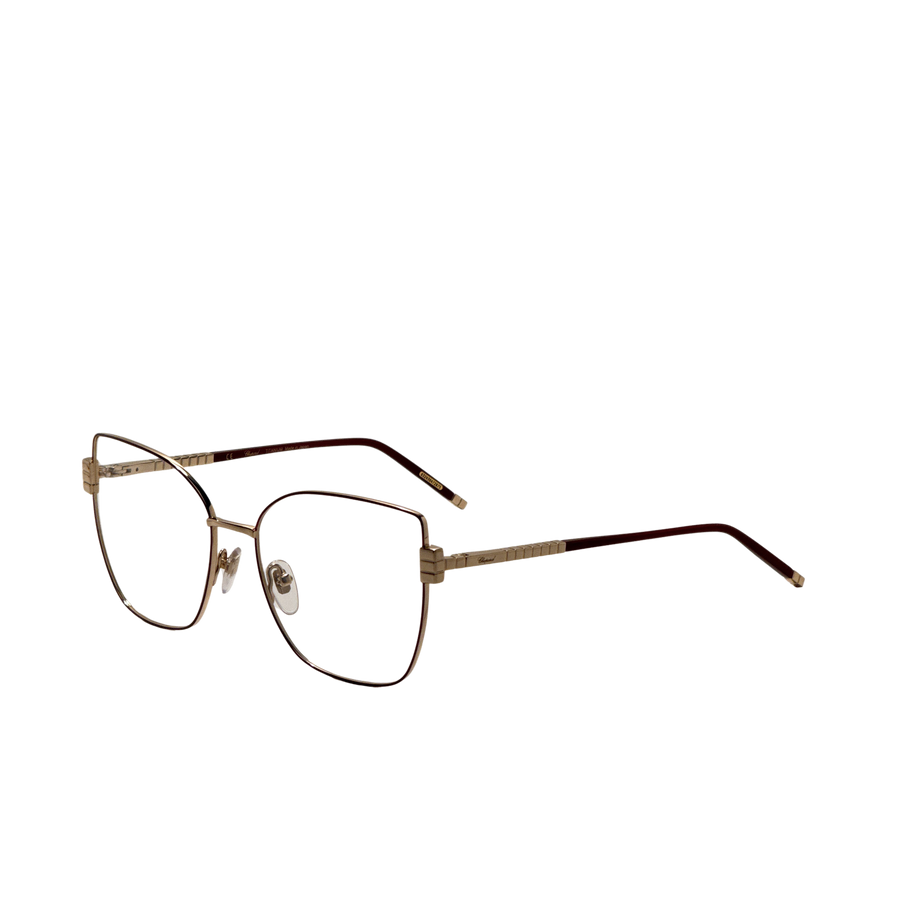 Preloved - Chopard Womens 56 Mm Burgundy Gold Eyeglasses Vchg01m560307 One Color