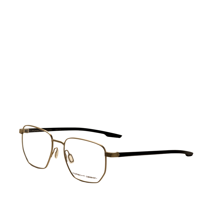 Preloved - Porsche Design Mens 55 Mm Shiny Gold Black Eyeglasses P8770-55b000 One Color