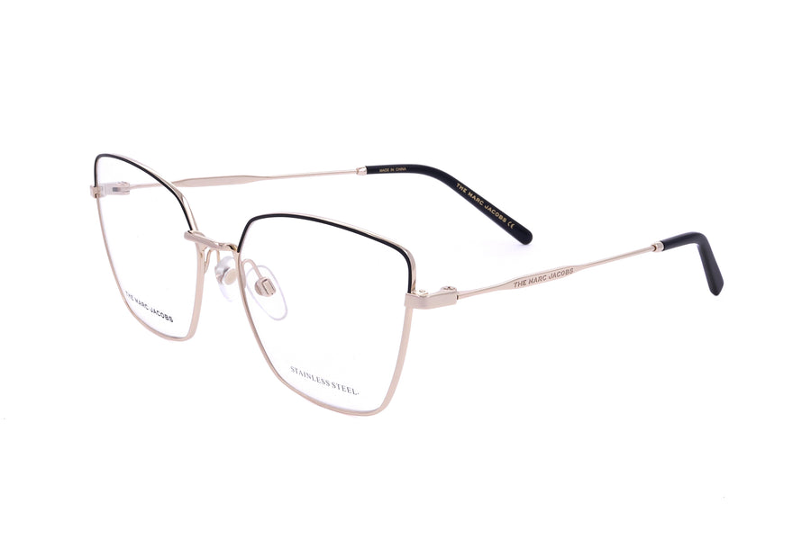 Preloved - Marc Jacobs Womens 56mm Gold Black Eyeglasses Marc561-Rhl-56 One Color